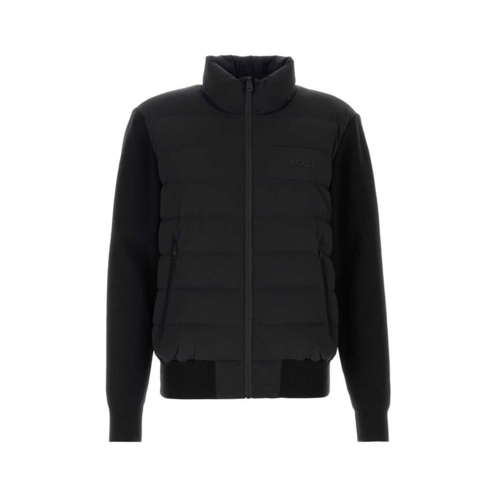 Mackage Men Black Stretch Wool Blend Haney Jacket